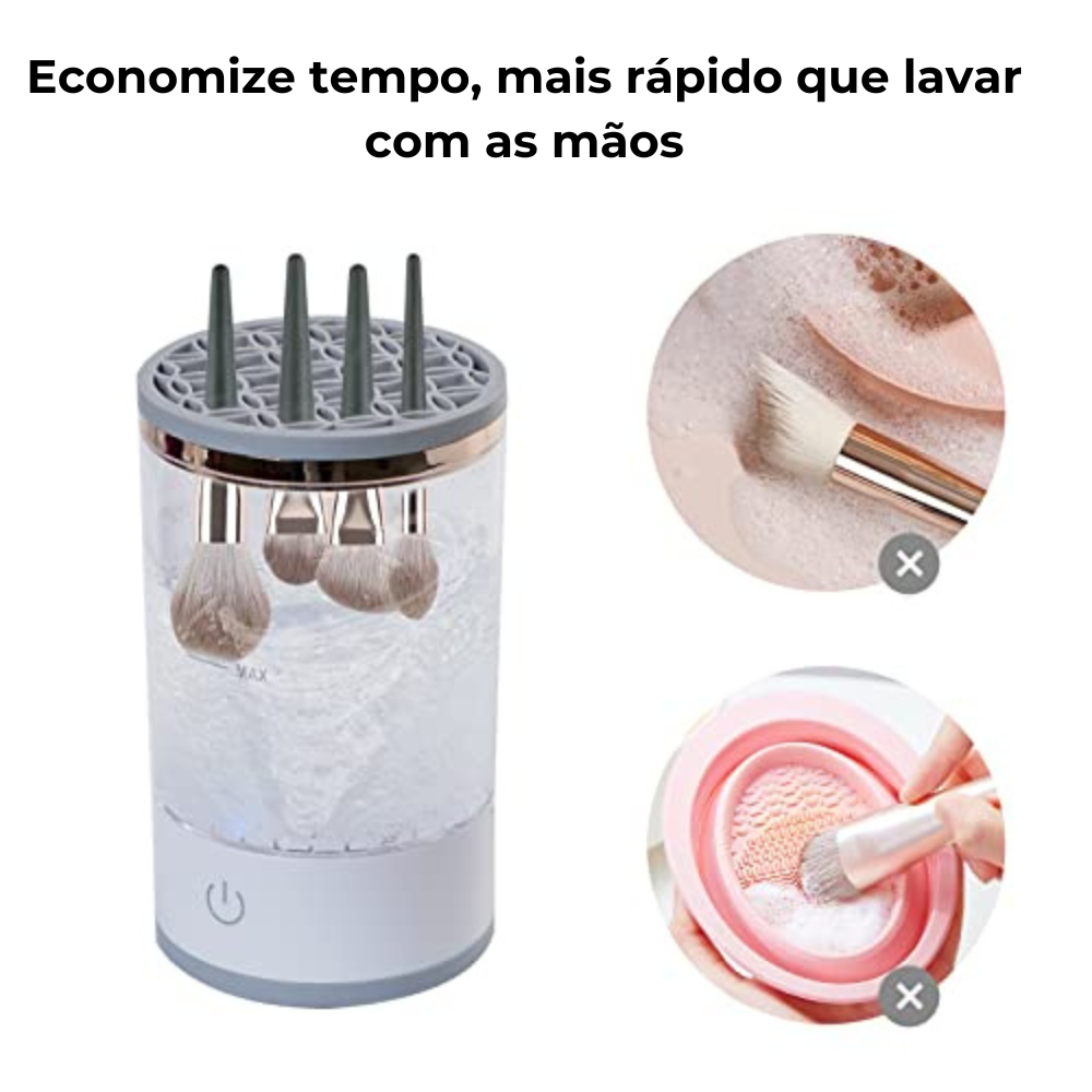 Limpador de Pincel de Maquiagem Elétrico